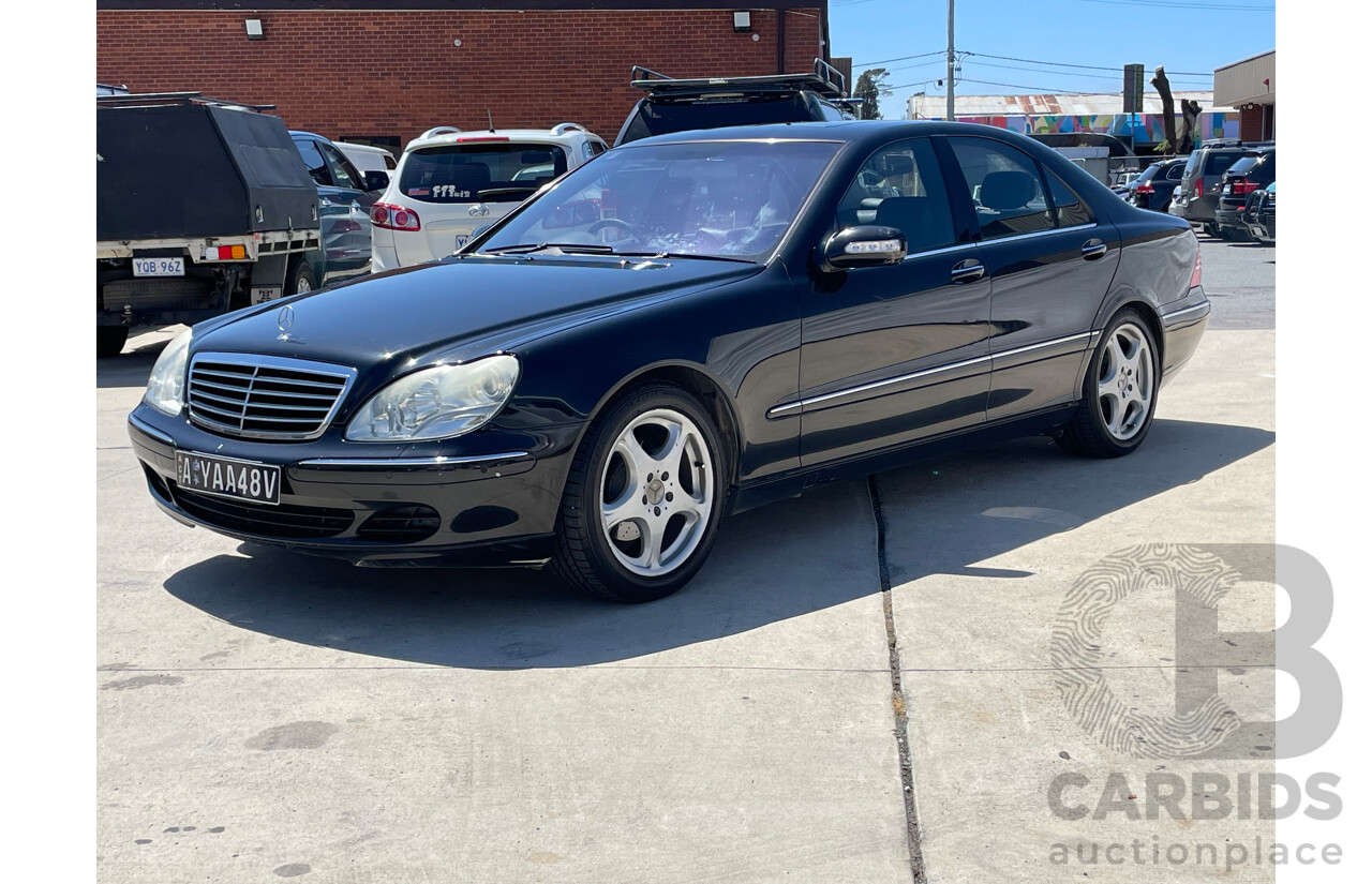 12/2003 Mercedes-Benz S430  W220 4d Sedan Black 4.3L