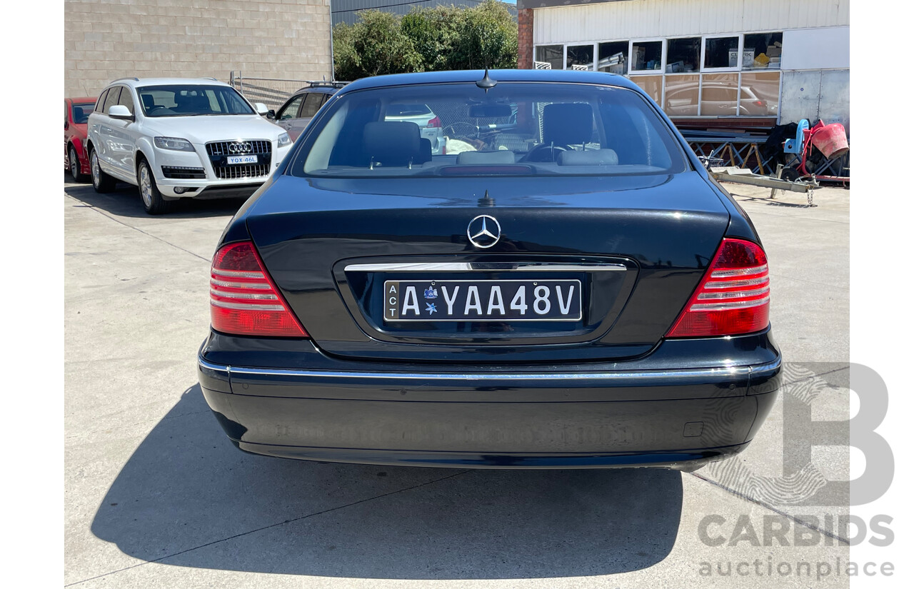 12/2003 Mercedes-Benz S430  W220 4d Sedan Black 4.3L