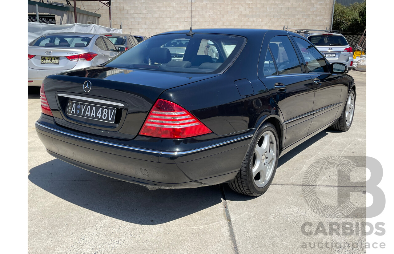 12/2003 Mercedes-Benz S430  W220 4d Sedan Black 4.3L