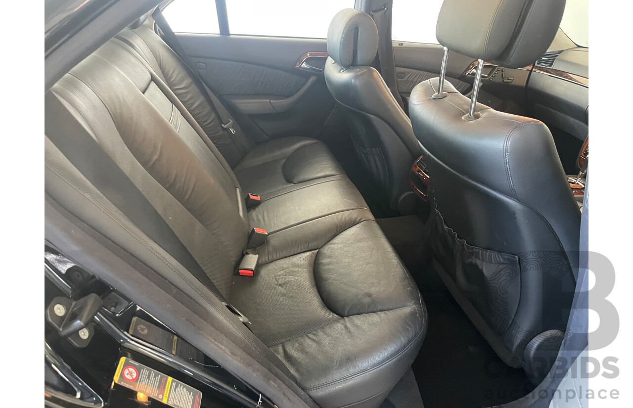 12/2003 Mercedes-Benz S430  W220 4d Sedan Black 4.3L