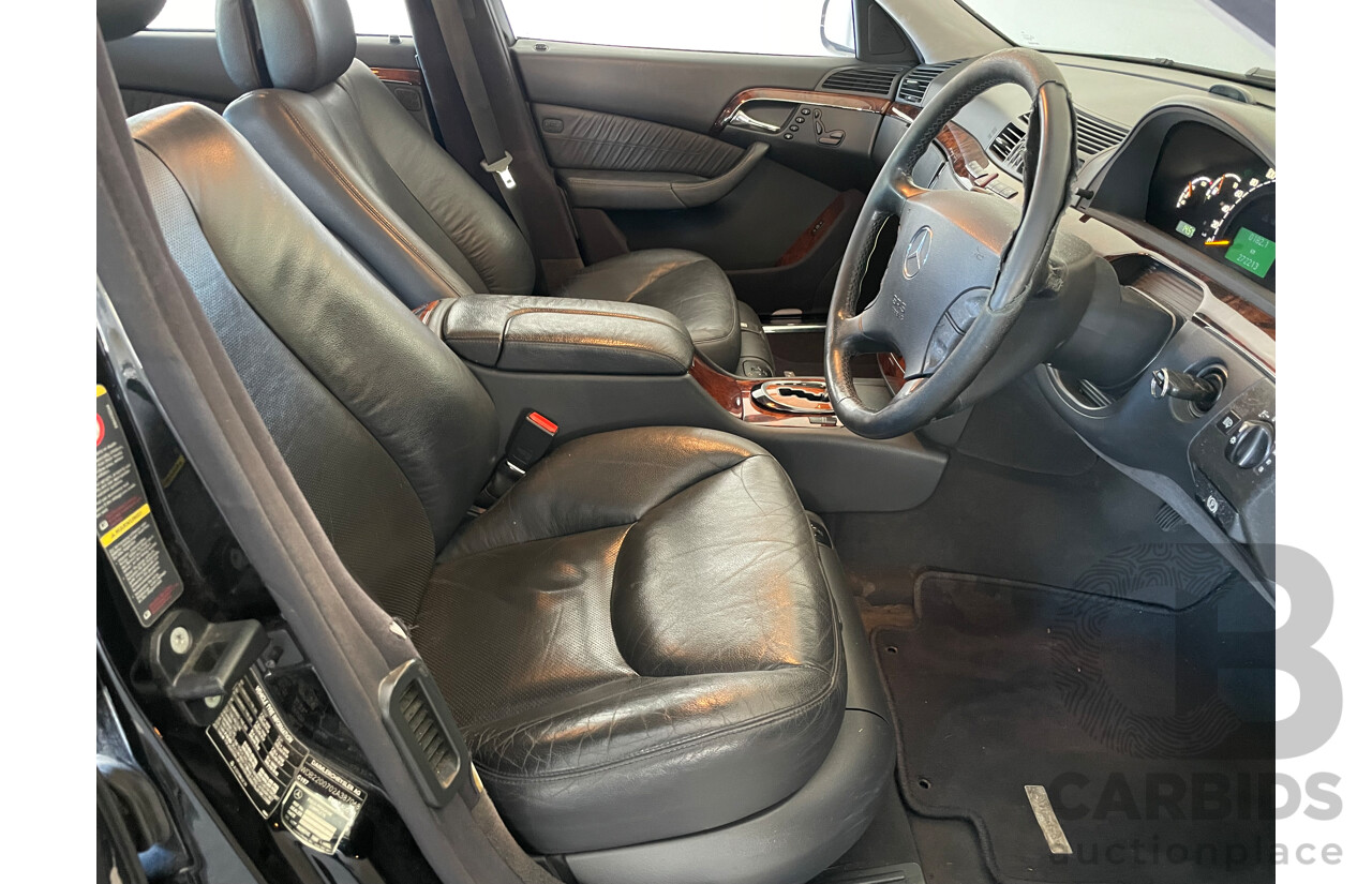 12/2003 Mercedes-Benz S430  W220 4d Sedan Black 4.3L