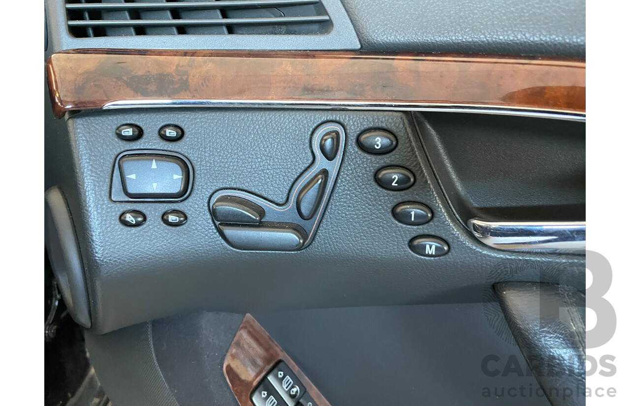 12/2003 Mercedes-Benz S430  W220 4d Sedan Black 4.3L