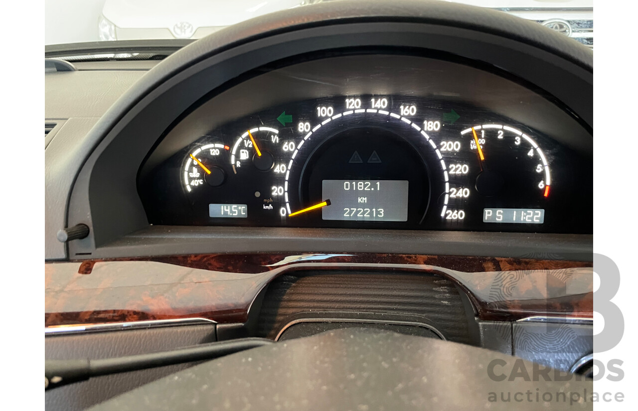 12/2003 Mercedes-Benz S430  W220 4d Sedan Black 4.3L