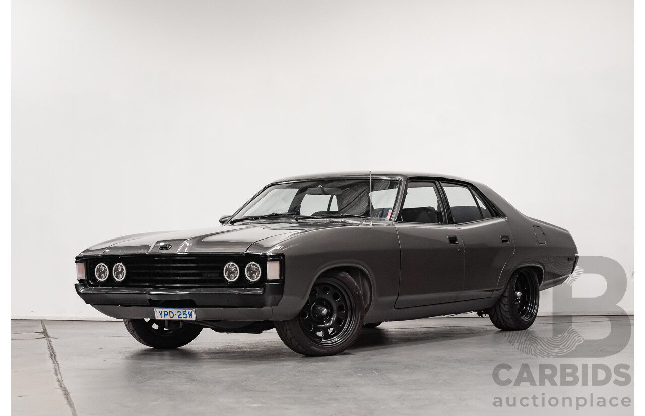 4/1975 Ford Fairlane 500 ZG Y Code 4d Sedan Metallic Grey 351ci V8 5.8L