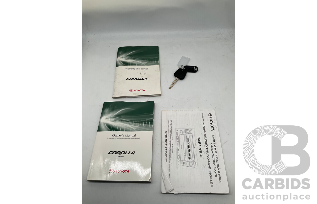 5/2007 Toyota Corolla Ascent ZRE152R 4d Sedan Grey 1.8L