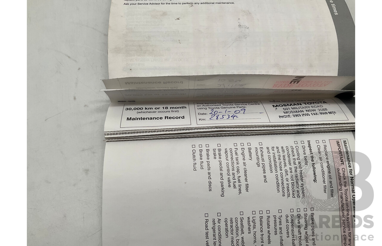 5/2007 Toyota Corolla Ascent ZRE152R 4d Sedan Grey 1.8L