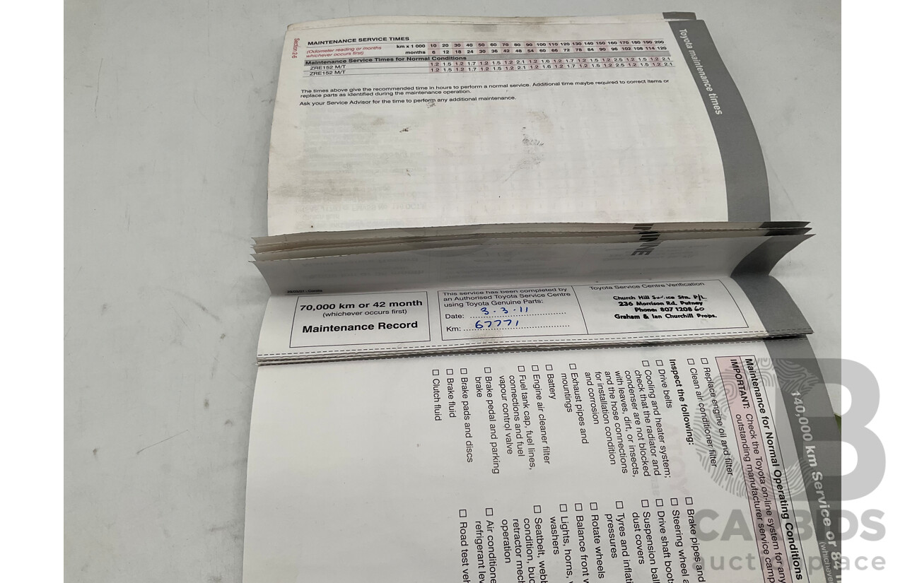 5/2007 Toyota Corolla Ascent ZRE152R 4d Sedan Grey 1.8L