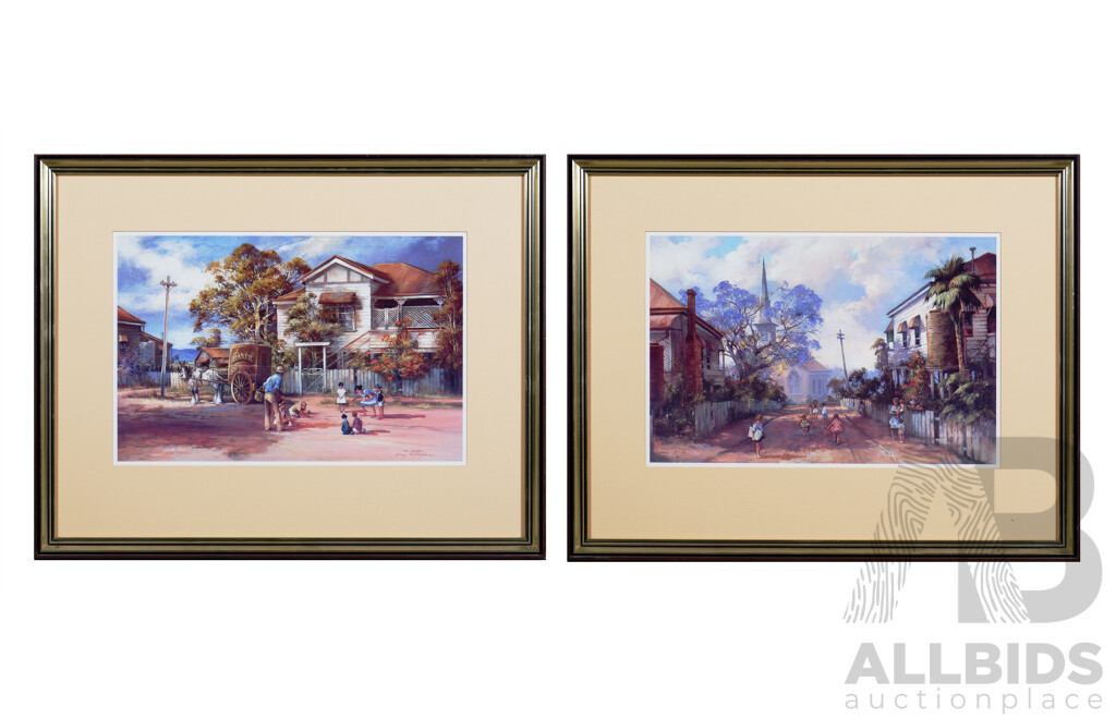 Pair of D'Arcy Doyle Offset Prints, for Keeps & Hopscotch (2)