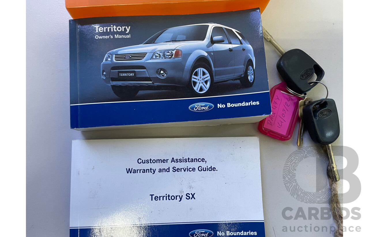 8/2005 Ford Territory TX (rwd) SX 4d Wagon Black 4.0L