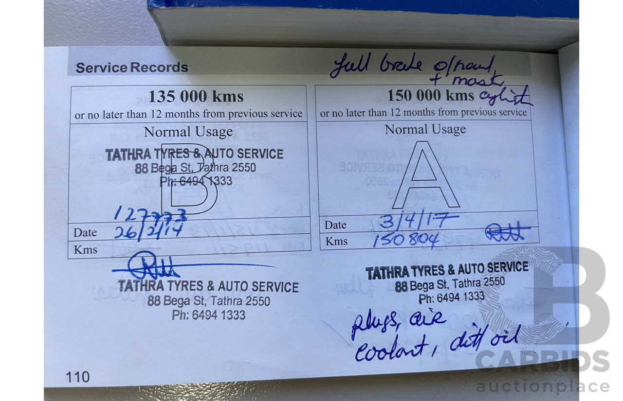 8/2005 Ford Territory TX (rwd) SX 4d Wagon Black 4.0L