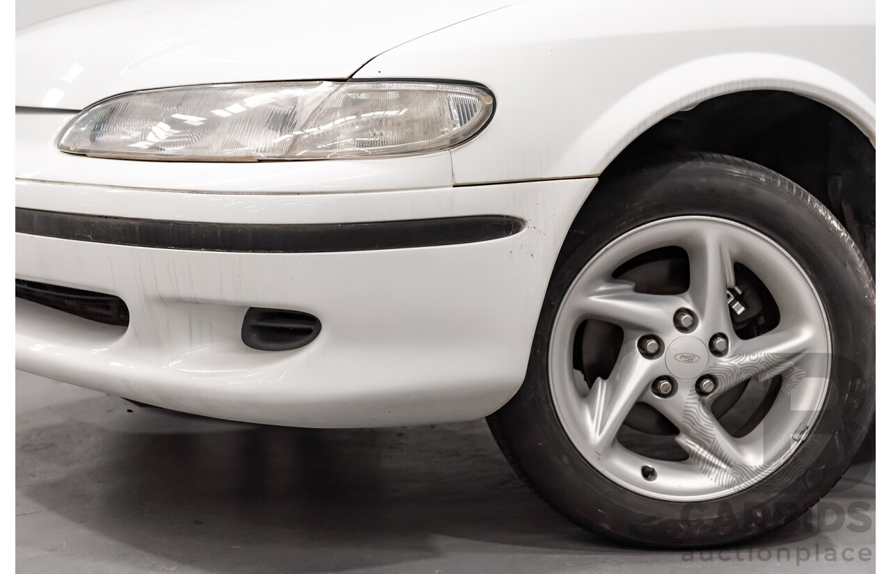 9/1998 Ford Falcon GLi Longreach Tradesman XHII Panel Van White 4.0L