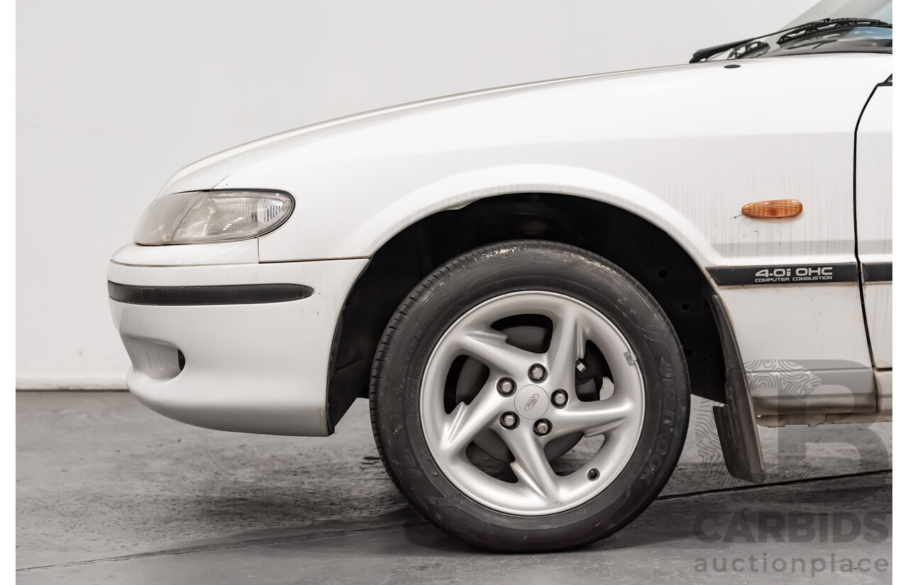 9/1998 Ford Falcon GLi Longreach Tradesman XHII Panel Van White 4.0L