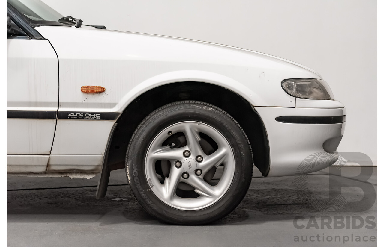 9/1998 Ford Falcon GLi Longreach Tradesman XHII Panel Van White 4.0L