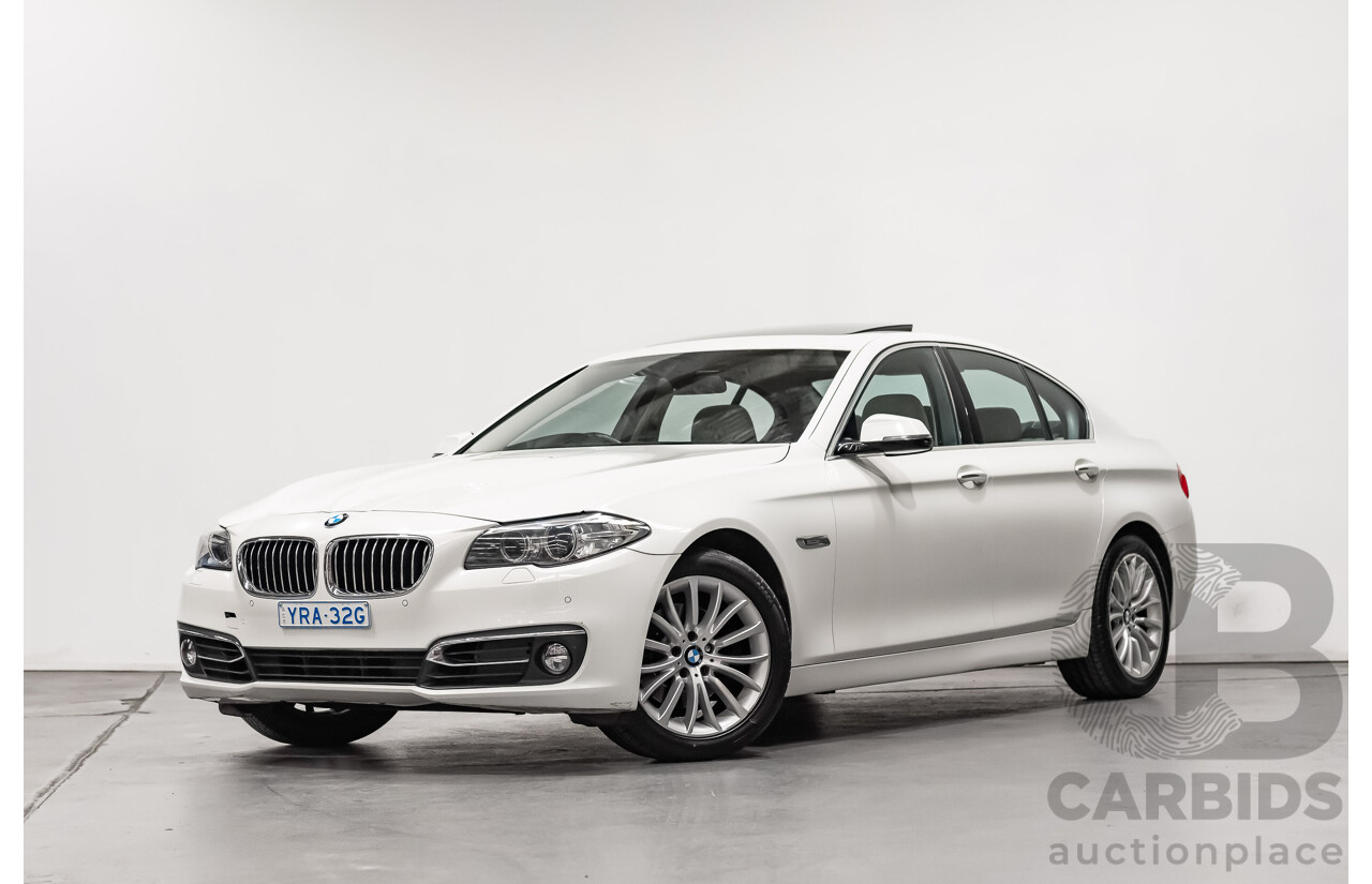 5/2014 BMW 520d Luxury Line F10 MY14 4d Sedan Alpine White Turbo Diesel 2.0L