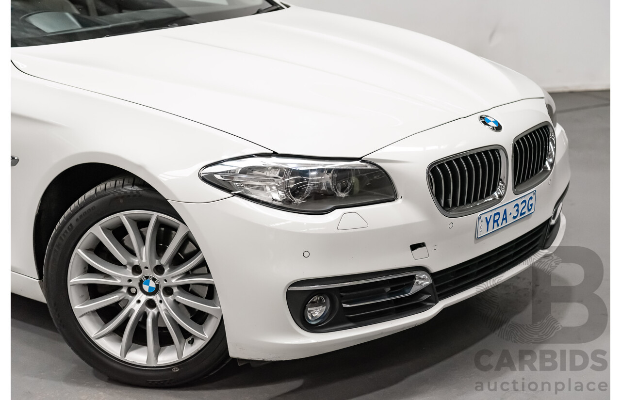 5/2014 BMW 520d Luxury Line F10 MY14 4d Sedan Alpine White Turbo Diesel 2.0L