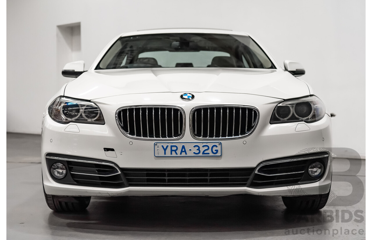 5/2014 BMW 520d Luxury Line F10 MY14 4d Sedan Alpine White Turbo Diesel 2.0L