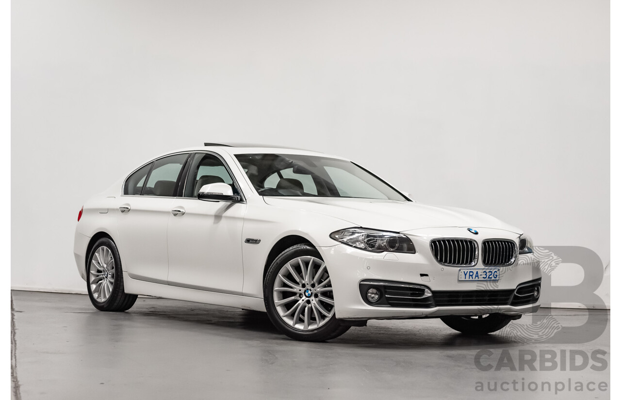 5/2014 BMW 520d Luxury Line F10 MY14 4d Sedan Alpine White Turbo Diesel 2.0L