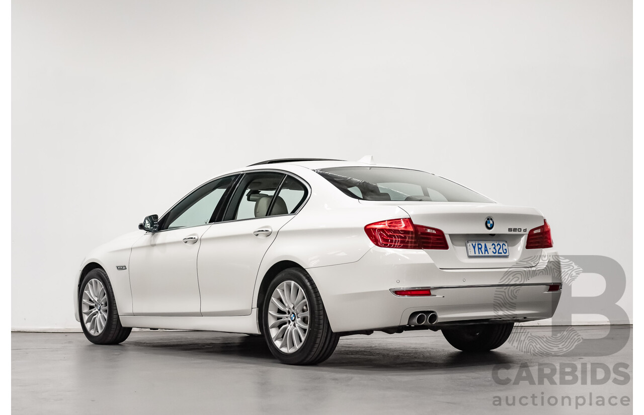 5/2014 BMW 520d Luxury Line F10 MY14 4d Sedan Alpine White Turbo Diesel 2.0L