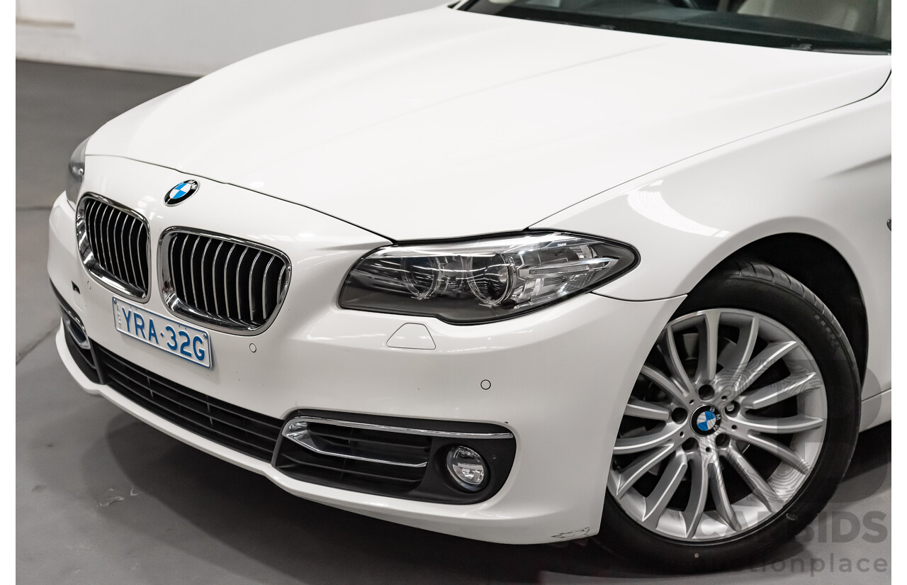 5/2014 BMW 520d Luxury Line F10 MY14 4d Sedan Alpine White Turbo Diesel 2.0L
