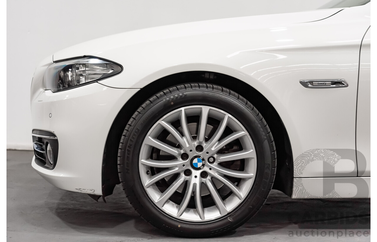 5/2014 BMW 520d Luxury Line F10 MY14 4d Sedan Alpine White Turbo Diesel 2.0L