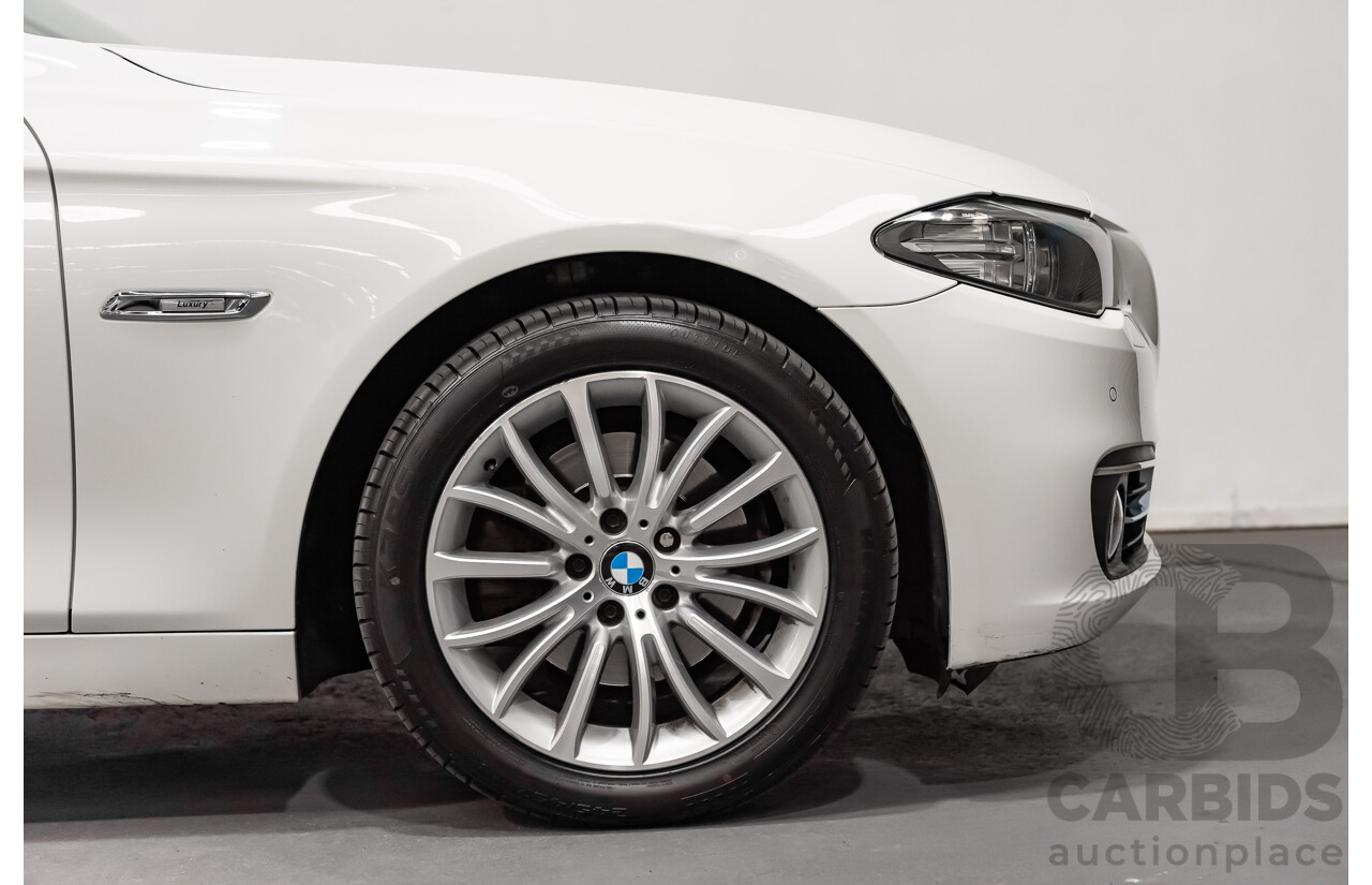 5/2014 BMW 520d Luxury Line F10 MY14 4d Sedan Alpine White Turbo Diesel 2.0L