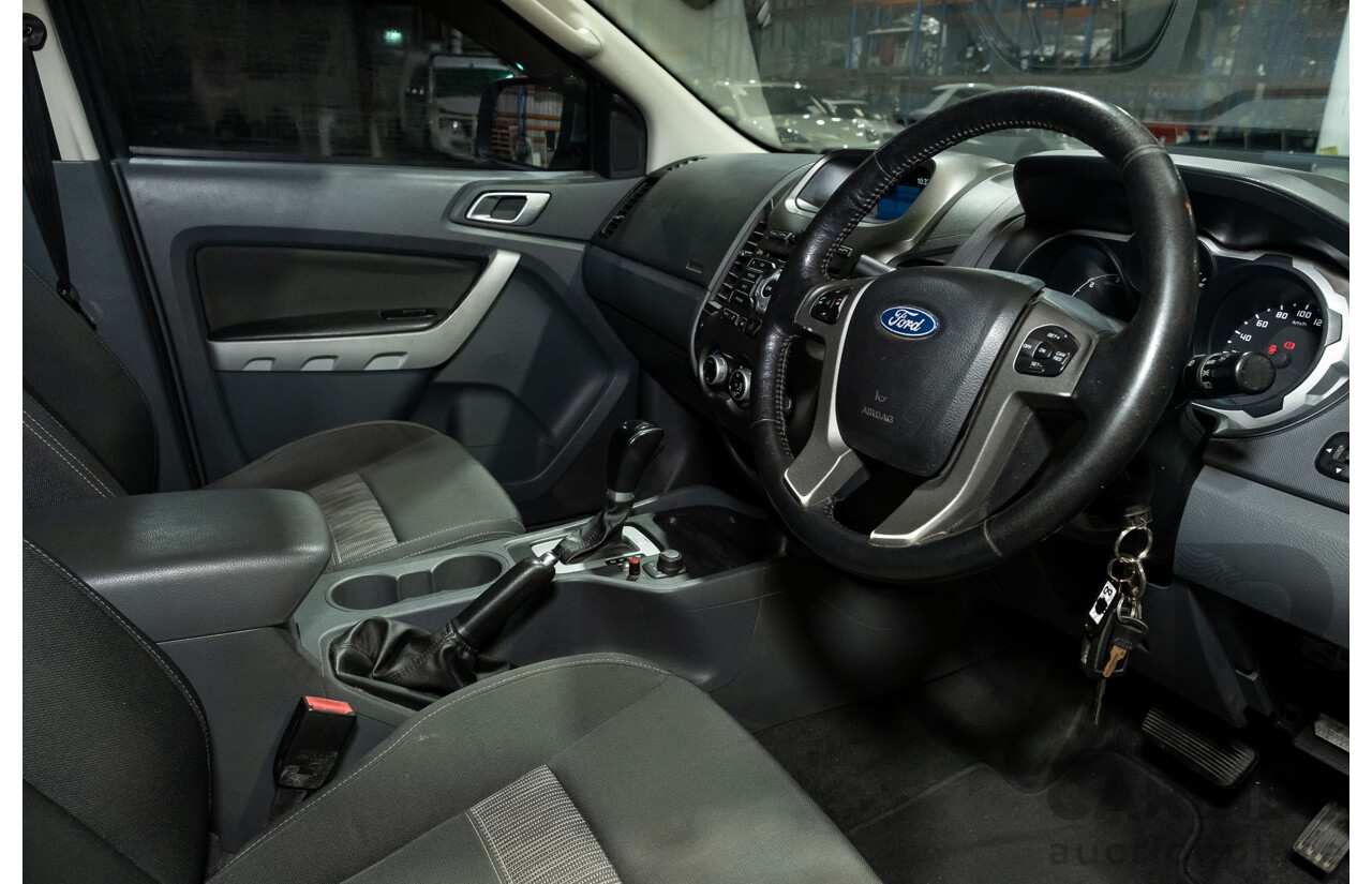 4/2012 Ford Ranger XLT 3.2 (4x4) PX 4d Dual Cab Utility Metallic Blue Turbo Diesel 3.2L