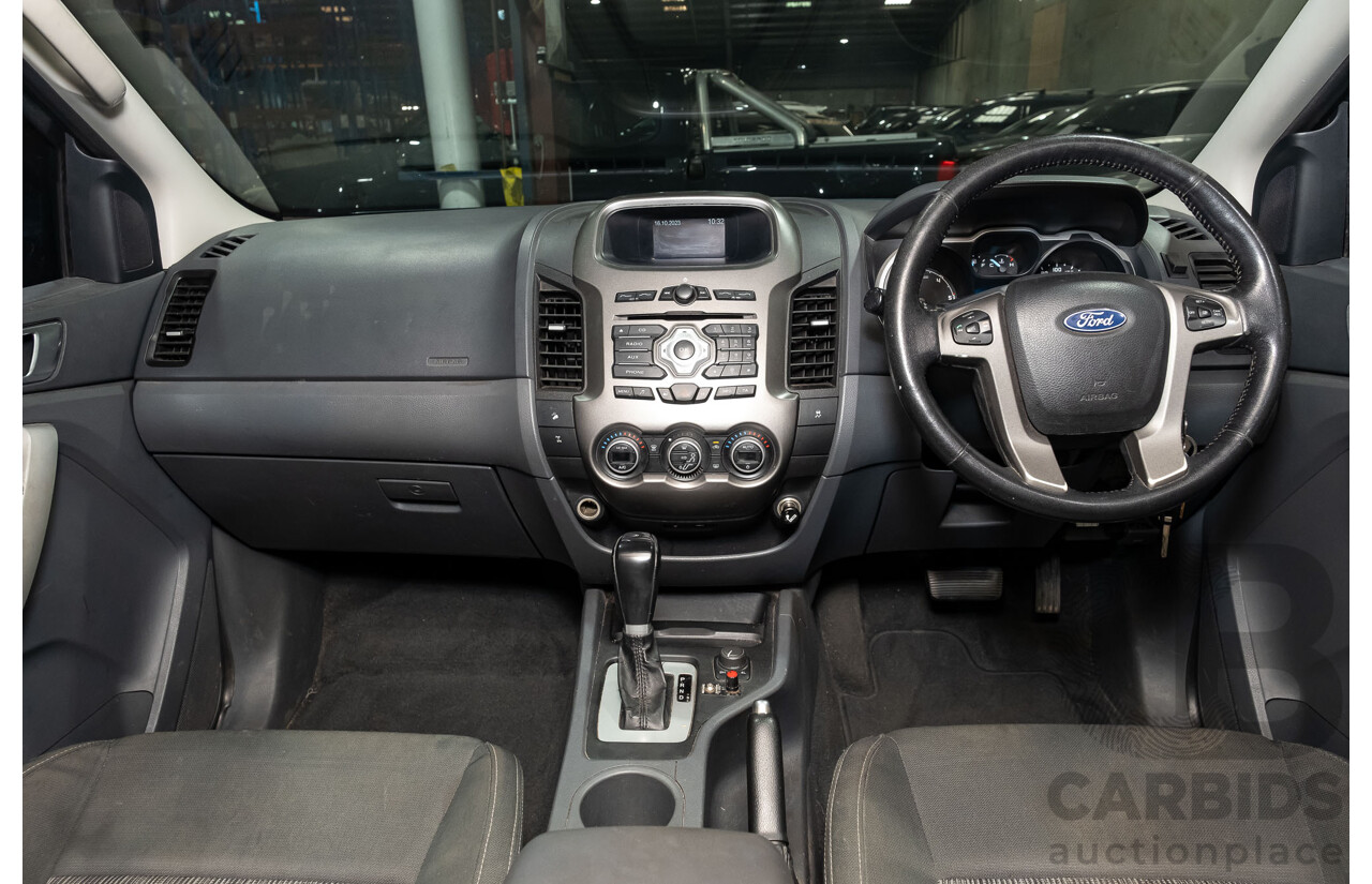 4/2012 Ford Ranger XLT 3.2 (4x4) PX 4d Dual Cab Utility Metallic Blue Turbo Diesel 3.2L