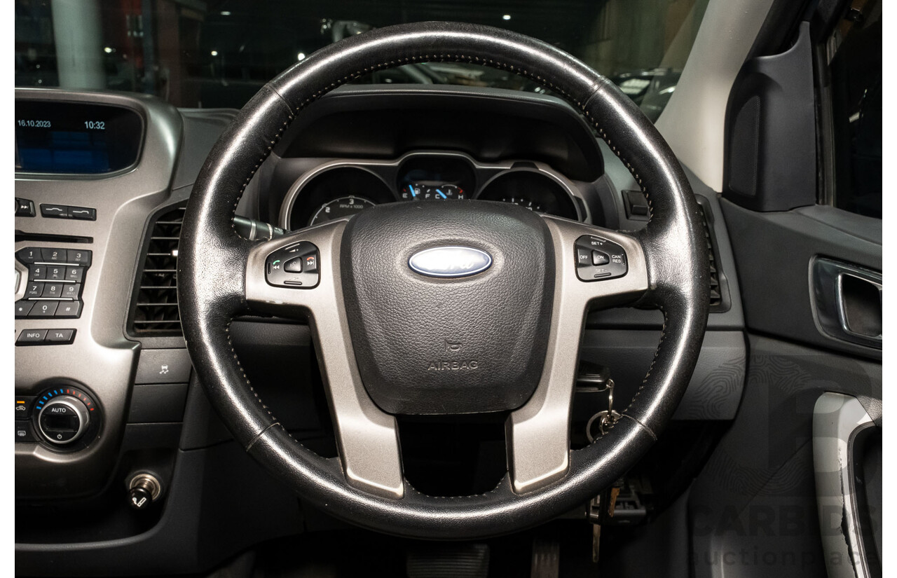 4/2012 Ford Ranger XLT 3.2 (4x4) PX 4d Dual Cab Utility Metallic Blue Turbo Diesel 3.2L