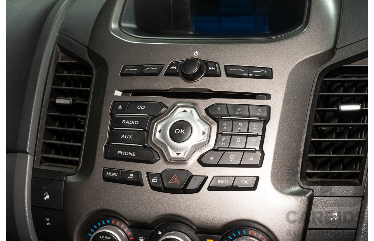 4/2012 Ford Ranger XLT 3.2 (4x4) PX 4d Dual Cab Utility Metallic Blue Turbo Diesel 3.2L