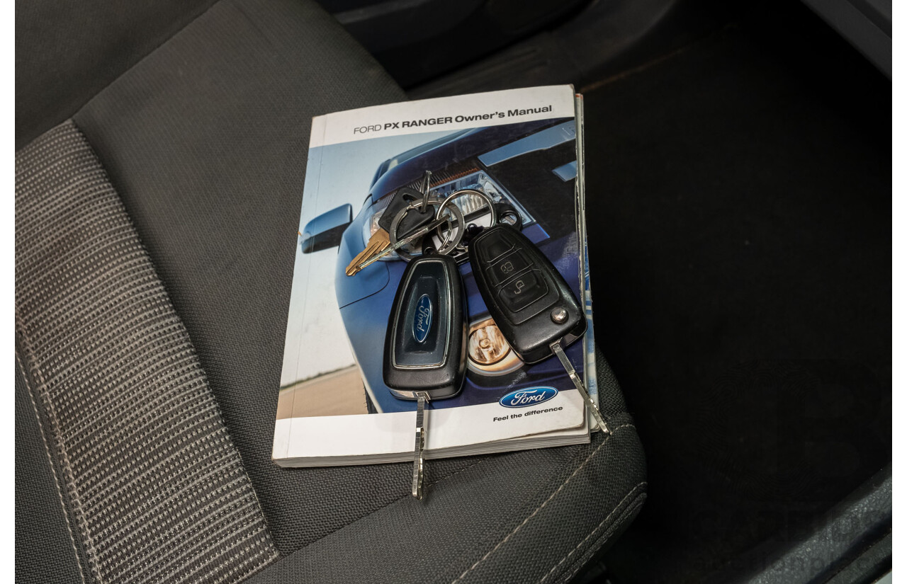 4/2012 Ford Ranger XLT 3.2 (4x4) PX 4d Dual Cab Utility Metallic Blue Turbo Diesel 3.2L