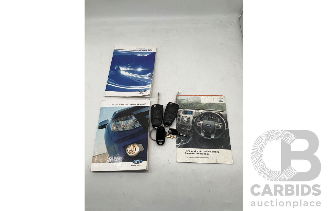 4/2012 Ford Ranger XLT 3.2 (4x4) PX 4d Dual Cab Utility Metallic Blue Turbo Diesel 3.2L