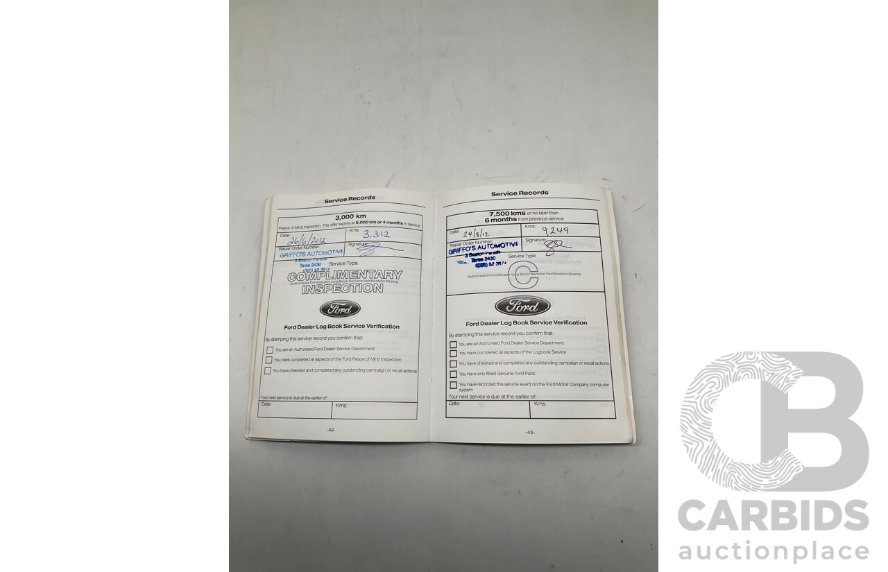 4/2012 Ford Ranger XLT 3.2 (4x4) PX 4d Dual Cab Utility Metallic Blue Turbo Diesel 3.2L