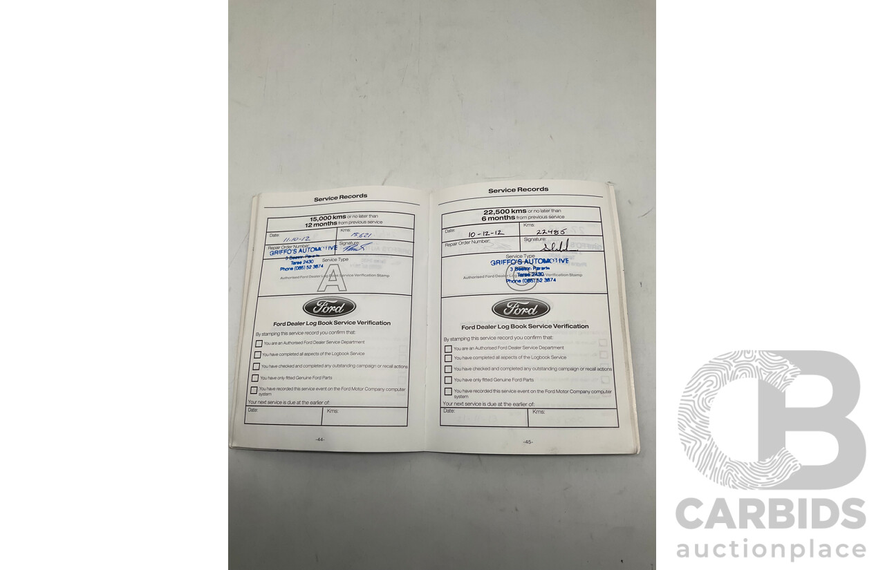 4/2012 Ford Ranger XLT 3.2 (4x4) PX 4d Dual Cab Utility Metallic Blue Turbo Diesel 3.2L