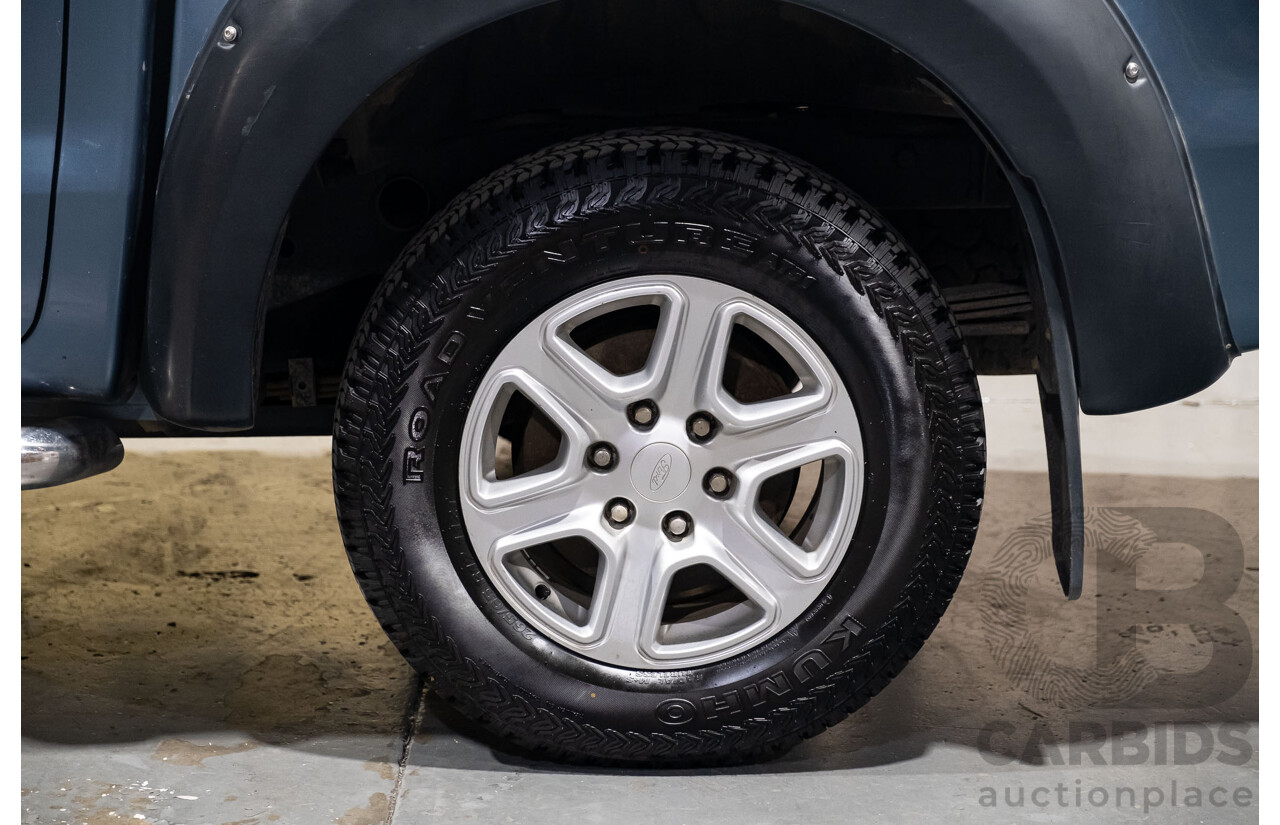 4/2012 Ford Ranger XLT 3.2 (4x4) PX 4d Dual Cab Utility Metallic Blue Turbo Diesel 3.2L