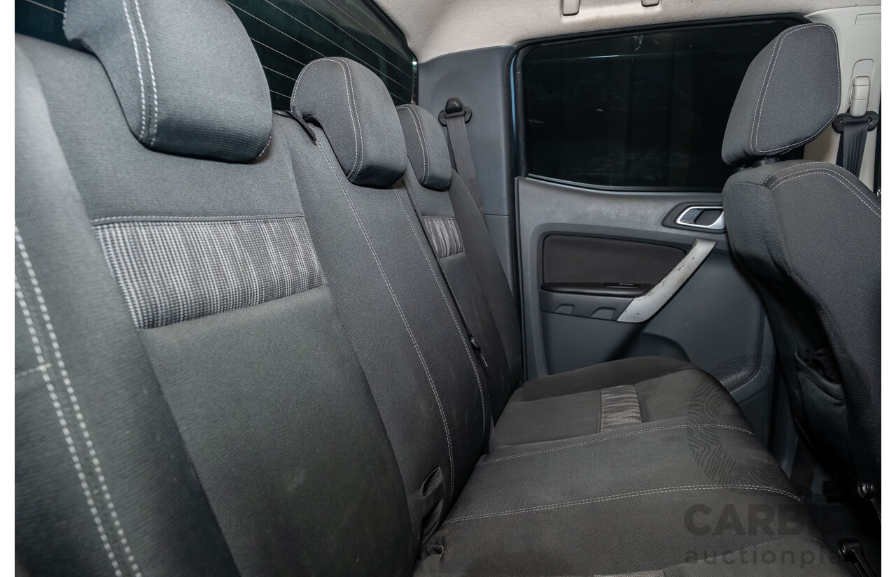 4/2012 Ford Ranger XLT 3.2 (4x4) PX 4d Dual Cab Utility Metallic Blue Turbo Diesel 3.2L