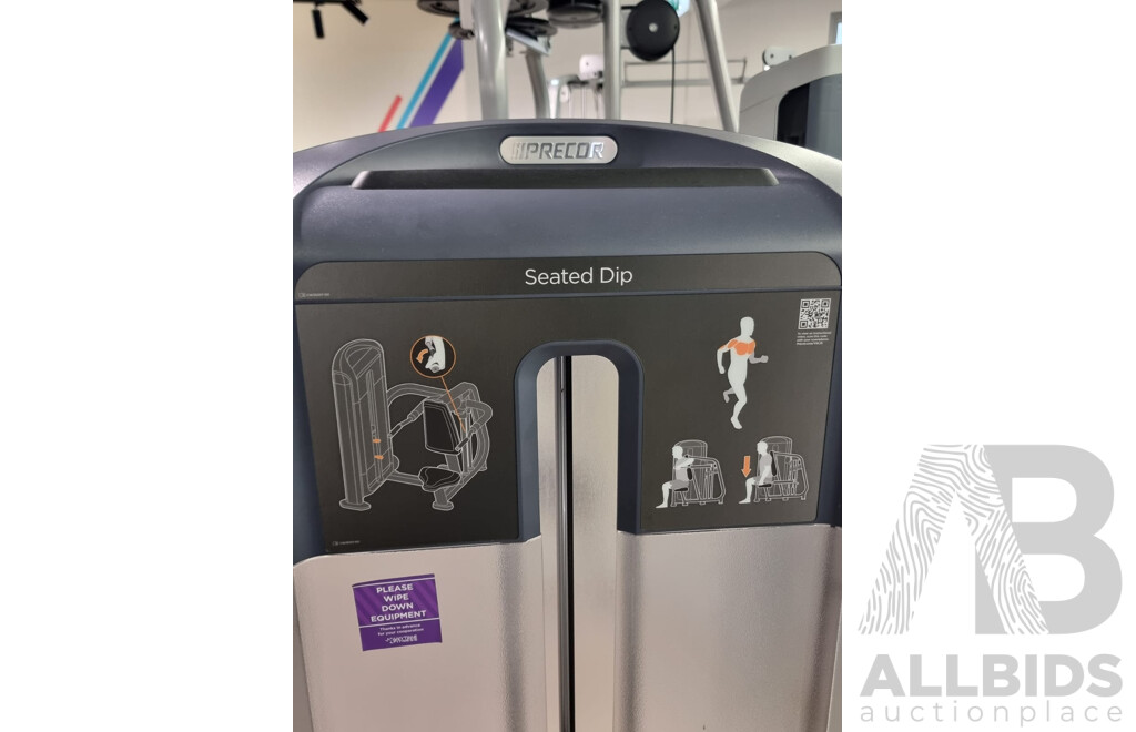 Precor Commercial Pin Loader Seated Dip - DSL215
