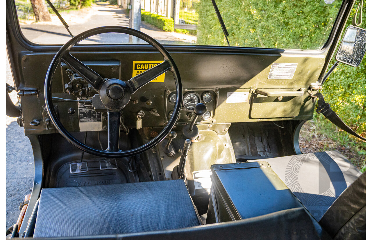 01/1973 Ford M151A2 Military Utility Tactical Truck (MUTT) 4x4 Khaki Green 2.3L - Ex-Vietnam War