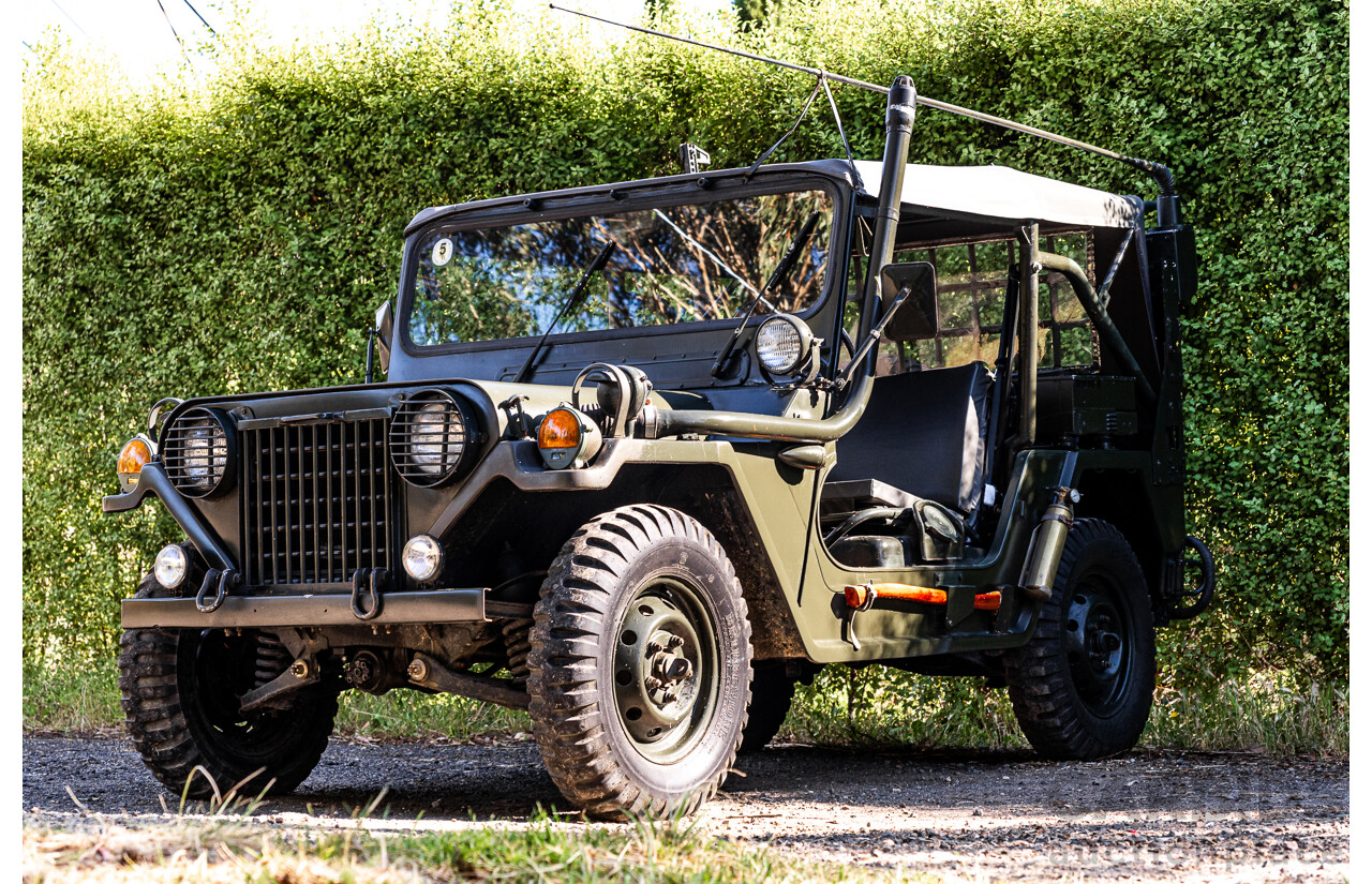 01/1973 Ford M151A2 Military Utility Tactical Truck (MUTT) 4x4 Khaki Green 2.3L - Ex-Vietnam War