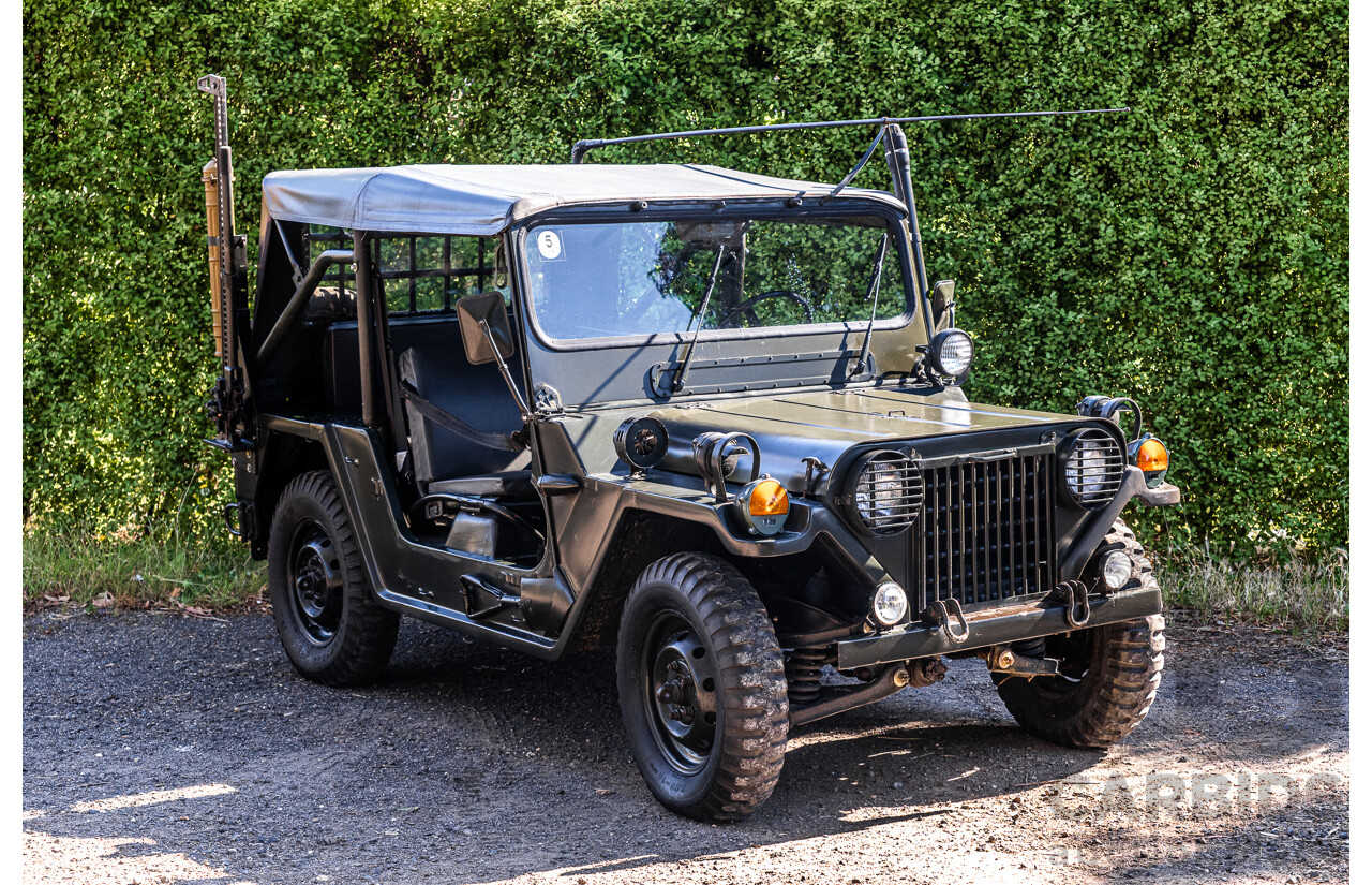 01/1973 Ford M151A2 Military Utility Tactical Truck (MUTT) 4x4 Khaki Green 2.3L - Ex-Vietnam War