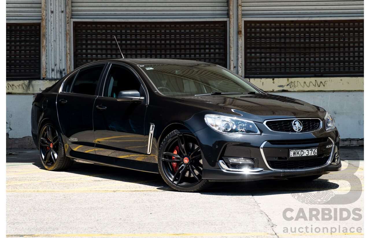 2/2016 Holden Commodore SS-V Redline VF2 4d Sedan Black Supercharged V8 6.2L - Modified