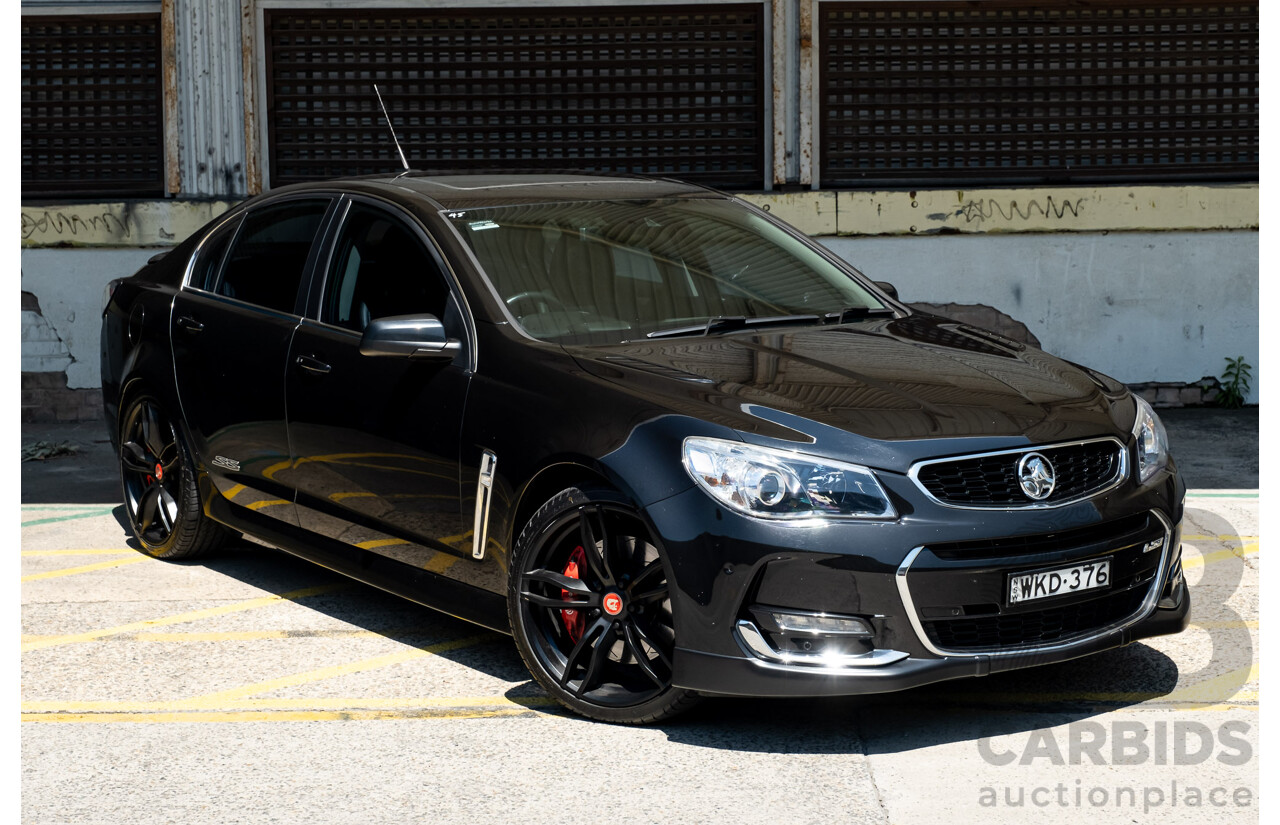 2/2016 Holden Commodore SS-V Redline VF2 4d Sedan Black Supercharged V8 6.2L - Modified