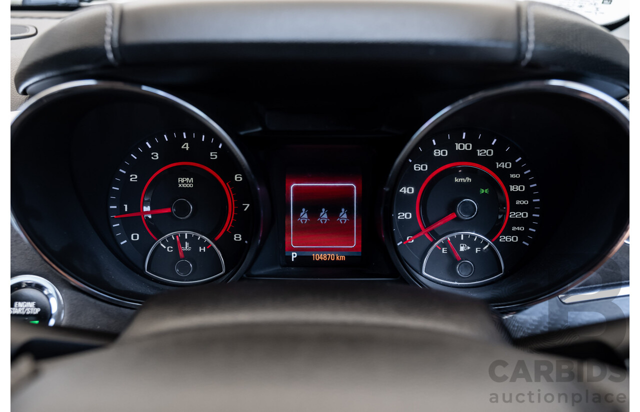 2/2016 Holden Commodore SS-V Redline VF2 4d Sedan Black Supercharged V8 6.2L - Modified