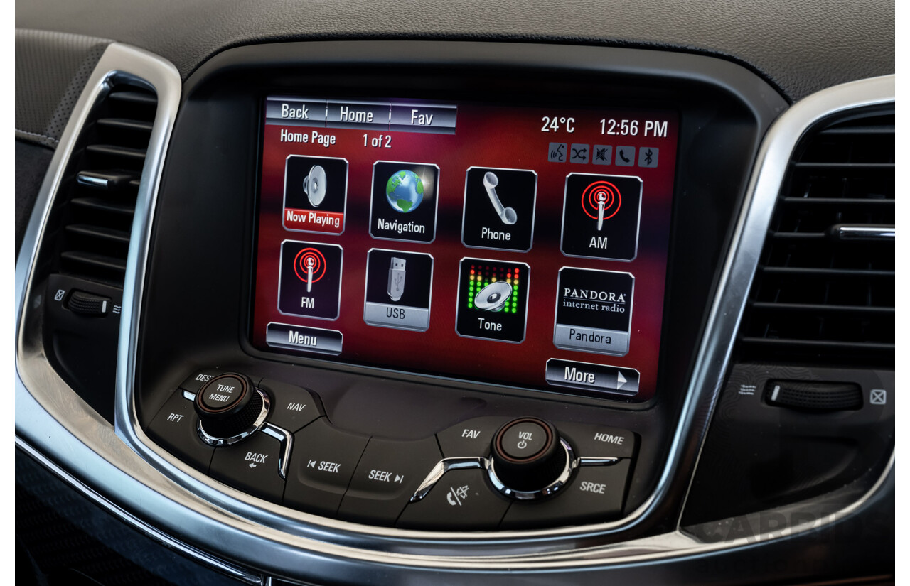 2/2016 Holden Commodore SS-V Redline VF2 4d Sedan Black Supercharged V8 6.2L - Modified