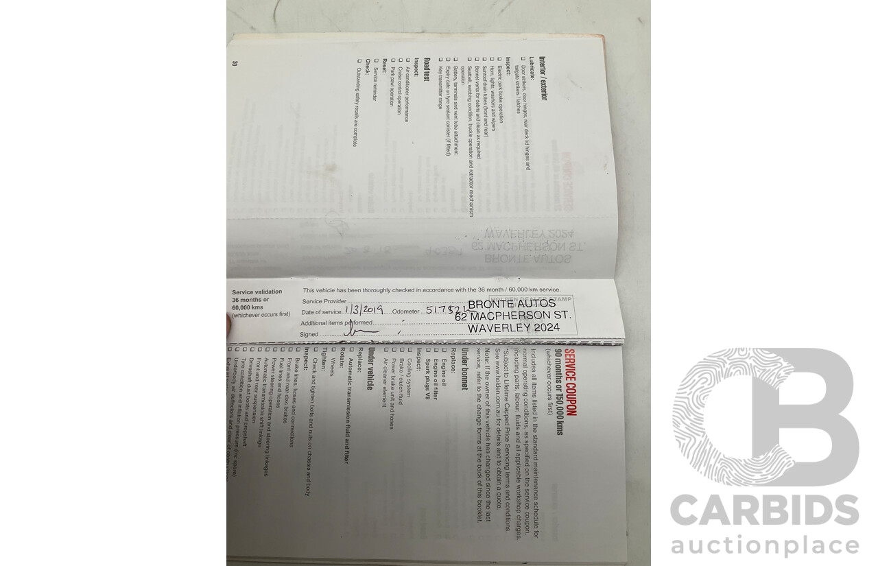 2/2016 Holden Commodore SS-V Redline VF2 4d Sedan Black Supercharged V8 6.2L - Modified