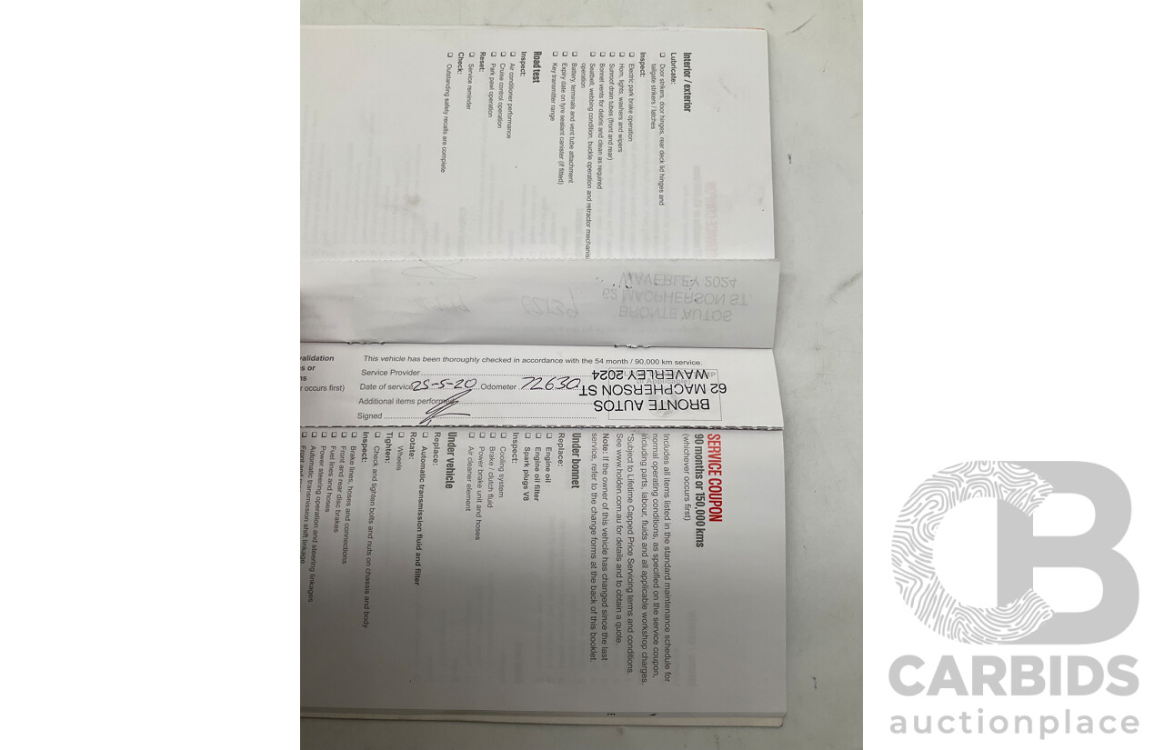 2/2016 Holden Commodore SS-V Redline VF2 4d Sedan Black Supercharged V8 6.2L - Modified