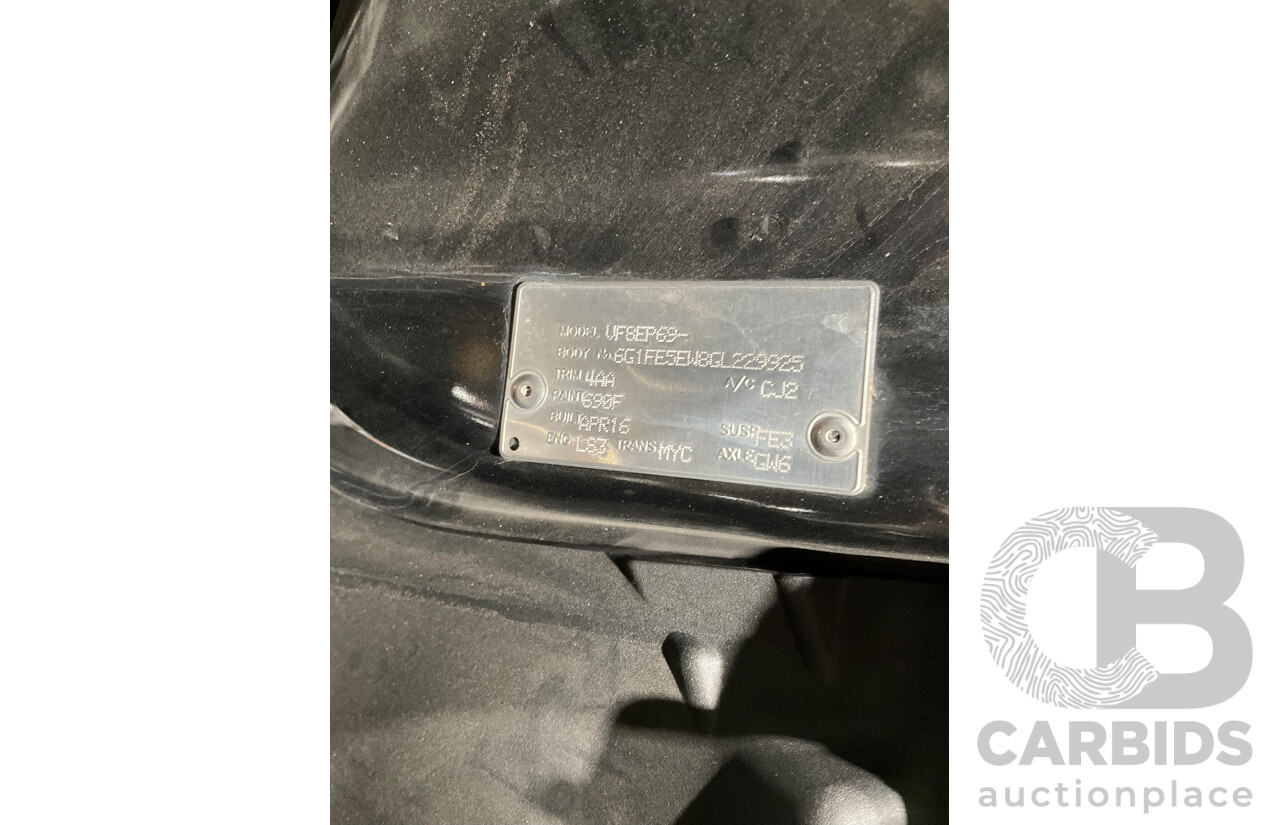 2/2016 Holden Commodore SS-V Redline VF2 4d Sedan Black Supercharged V8 6.2L - Modified