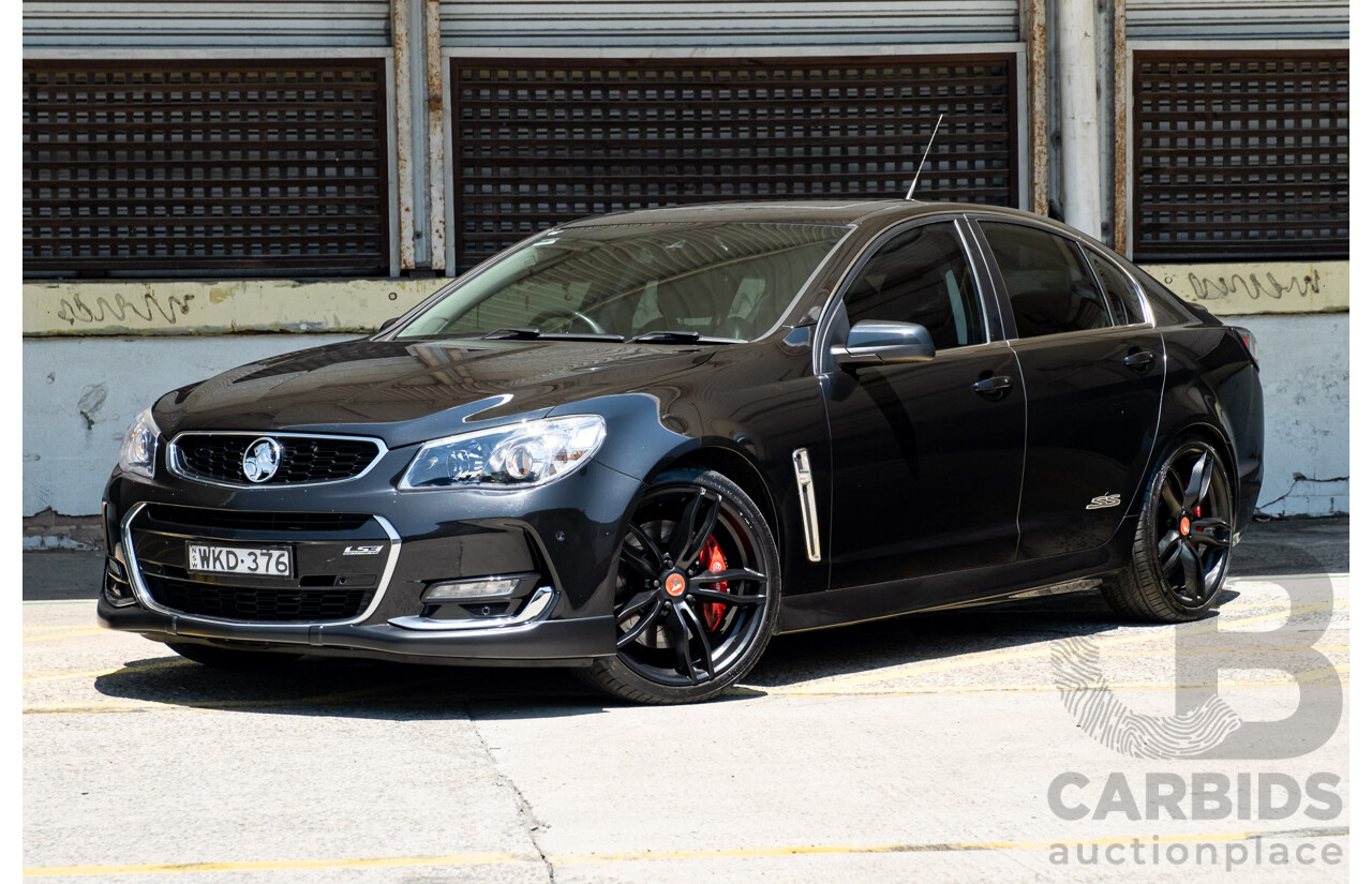 2/2016 Holden Commodore SS-V Redline VF2 4d Sedan Black Supercharged V8 6.2L - Modified