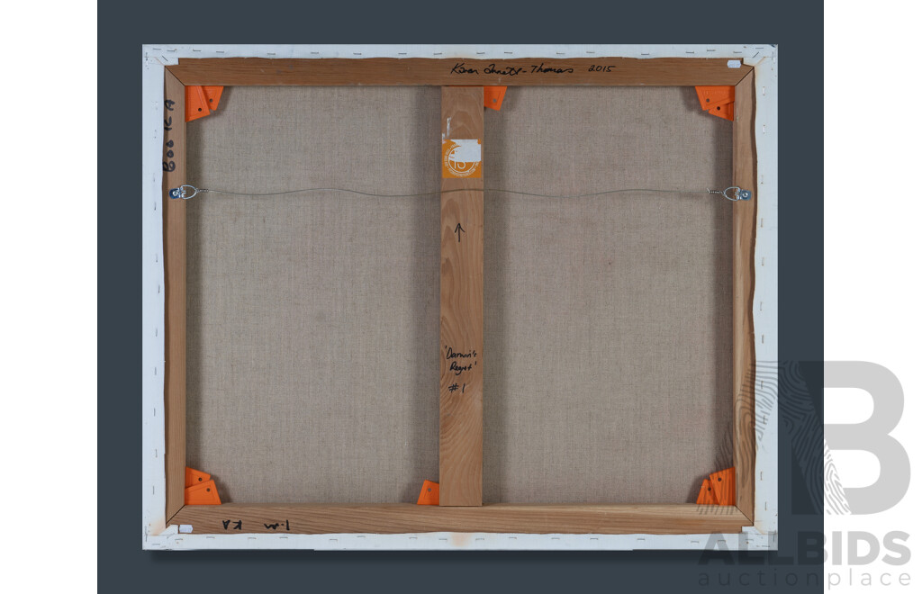 Karen Annet-Thomas, Darwin's Regret No. 1, 2015, Oil, Beeswax & Kaolin on Linen