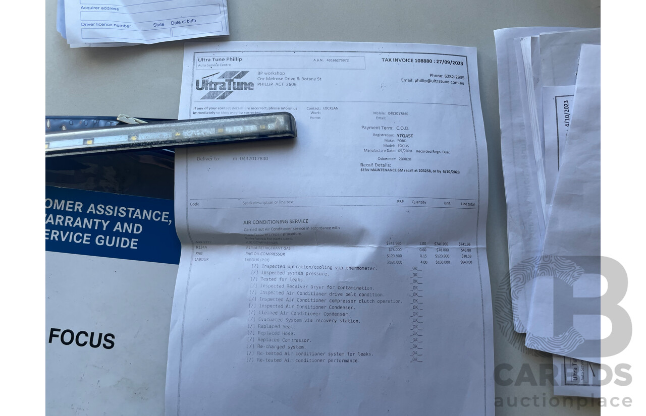 10/2008 Ford Focus TDCi LT 08 UPGRADE 5d Hatchback Grey 2.0L