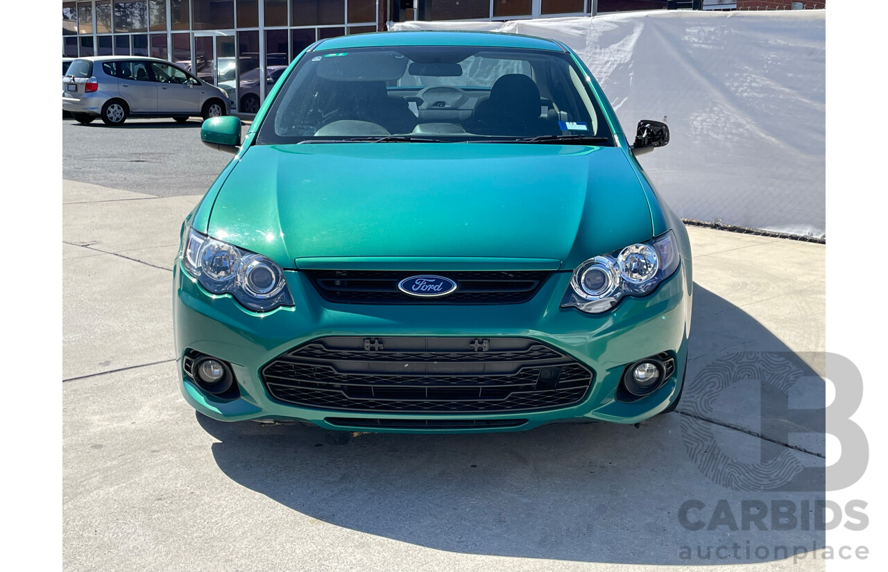 6/2012 Ford Falcon XR6 FG MK2 4d Sedan Green 4.0L - Manual Transmission